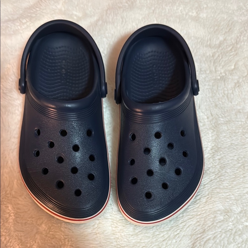 CROCS Blue Sandals with Signature Perforated Design